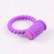 Эрекционное кольцо с вибрацией фиолетовое